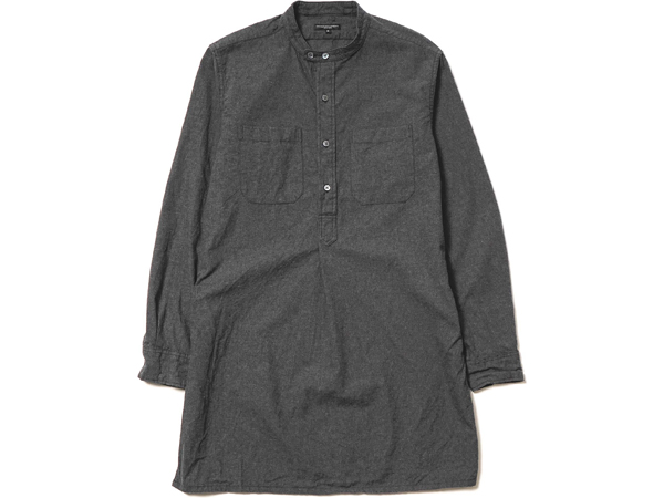 Engineered Garments Banded Collar Long Shirts - Well Spent.